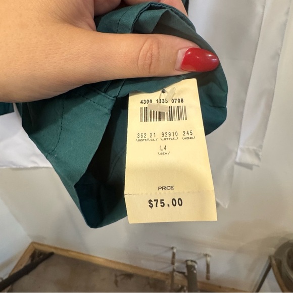 Thornton Bay Vintage Men’s Windbreaker Hunter Green And Navy, Size XL NWT - Picture 5 of 6